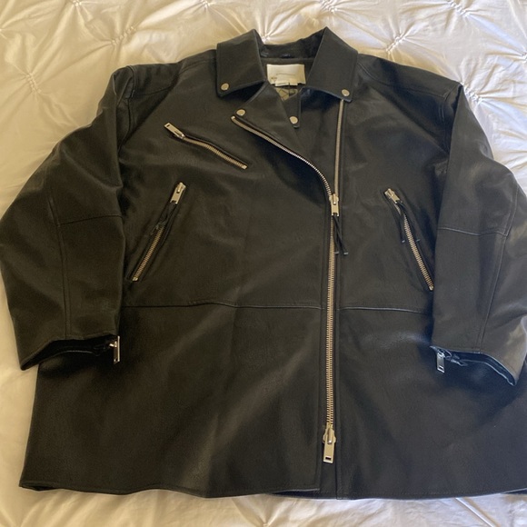 Anthropology Faux Leather Jacket - Picture 3 of 6